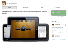 Tablet Screenshot of airkeyboardapp.com